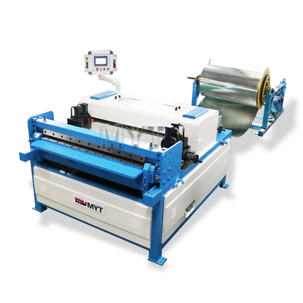 MYT Air Conditioner Auto Pipe Duct Production Machine Line 3 HVAC Rectangular Making Machine Line III